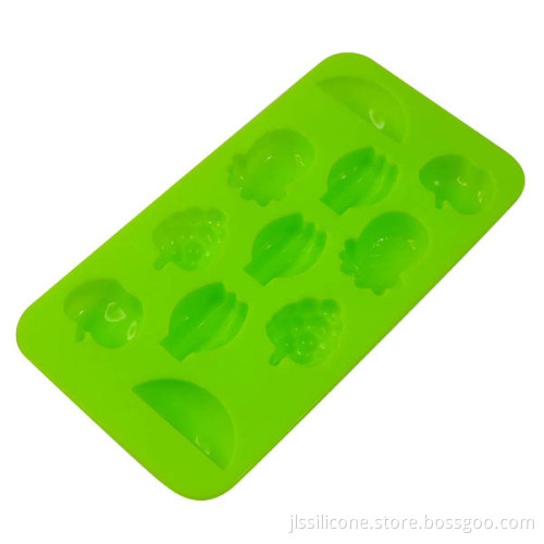 Lfgb 100% Silicone Ice Maker Mould For Happy Life In Fruit Shape 